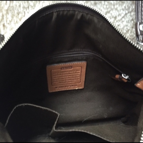 Coach Signature Stripe Convertible Handbag - Picture 2 of 4